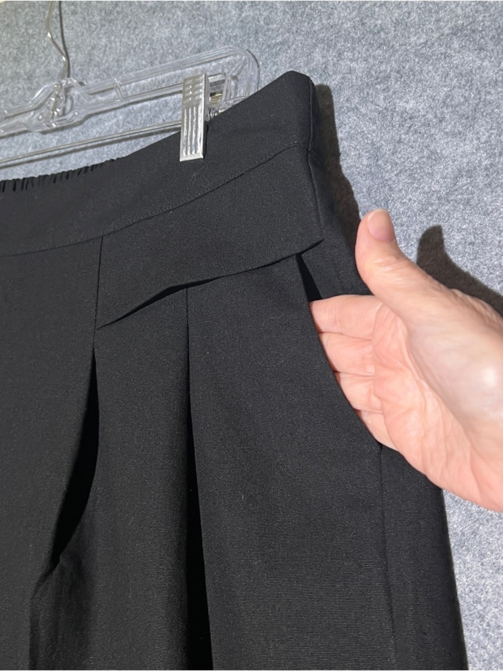 BUDDHA STONES Black Wide Leg Cotton Linen Trousers High Waist Women XXXL 3XL NEW - Picture 5 of 14